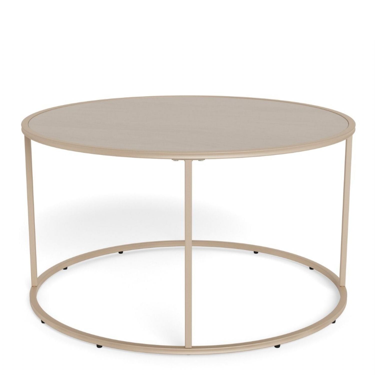 Seaford Round Coffee Table in Grey