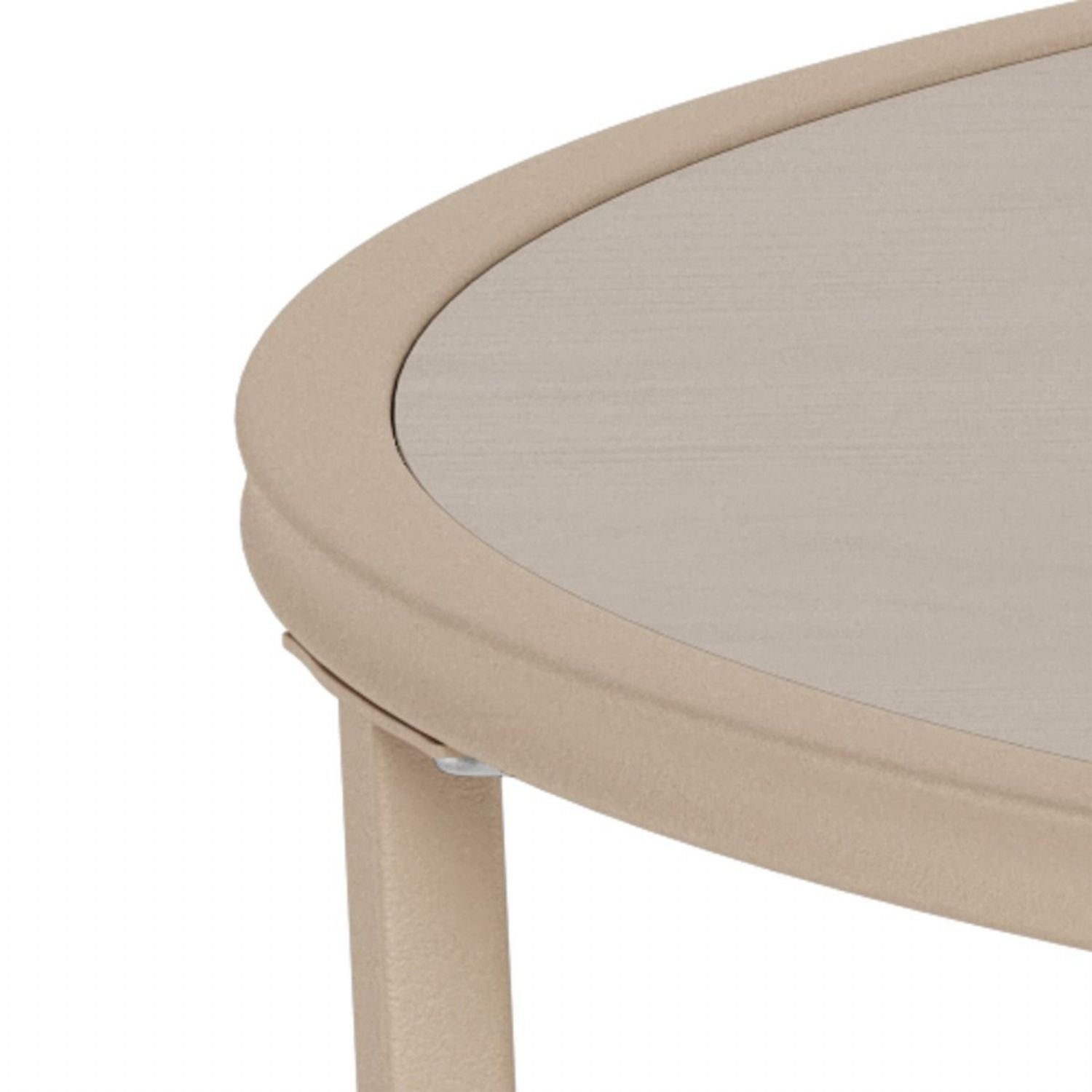 Seaford Round Coffee Table in Grey