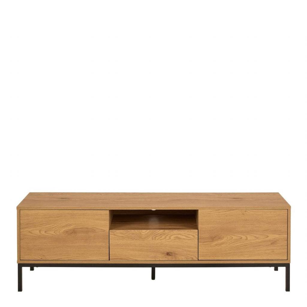 Seaford TV Unit 2 Doors 1 Drawer in Matt Wild Oak