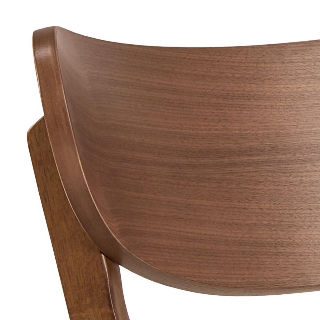 Roxby Round Dining Table in Walnut 105x76cm includes 4 Roxby Dining Chairs in Walnut