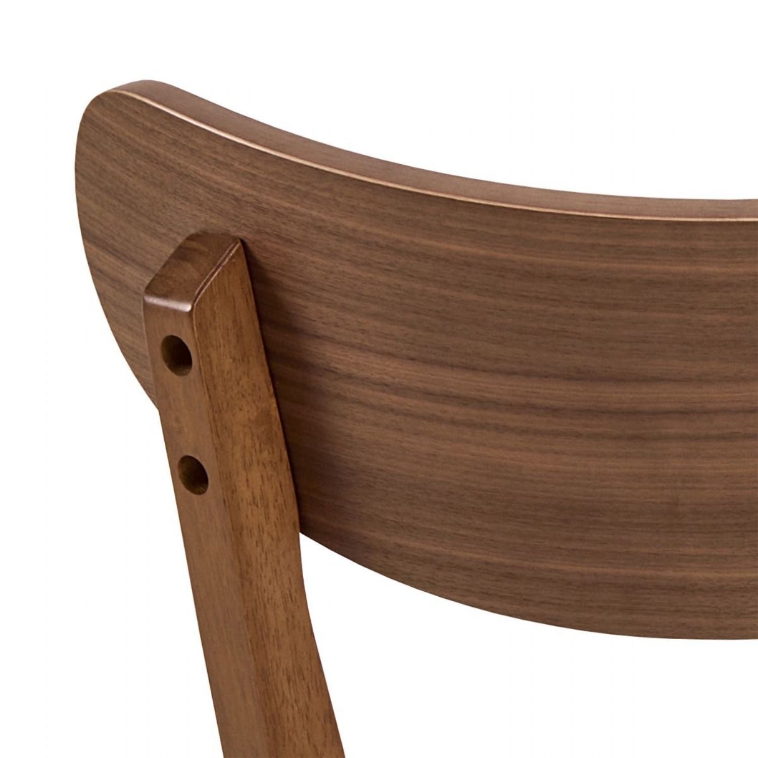 Roxby Round Dining Table in Walnut 105x76cm includes 4 Roxby Dining Chairs in Walnut