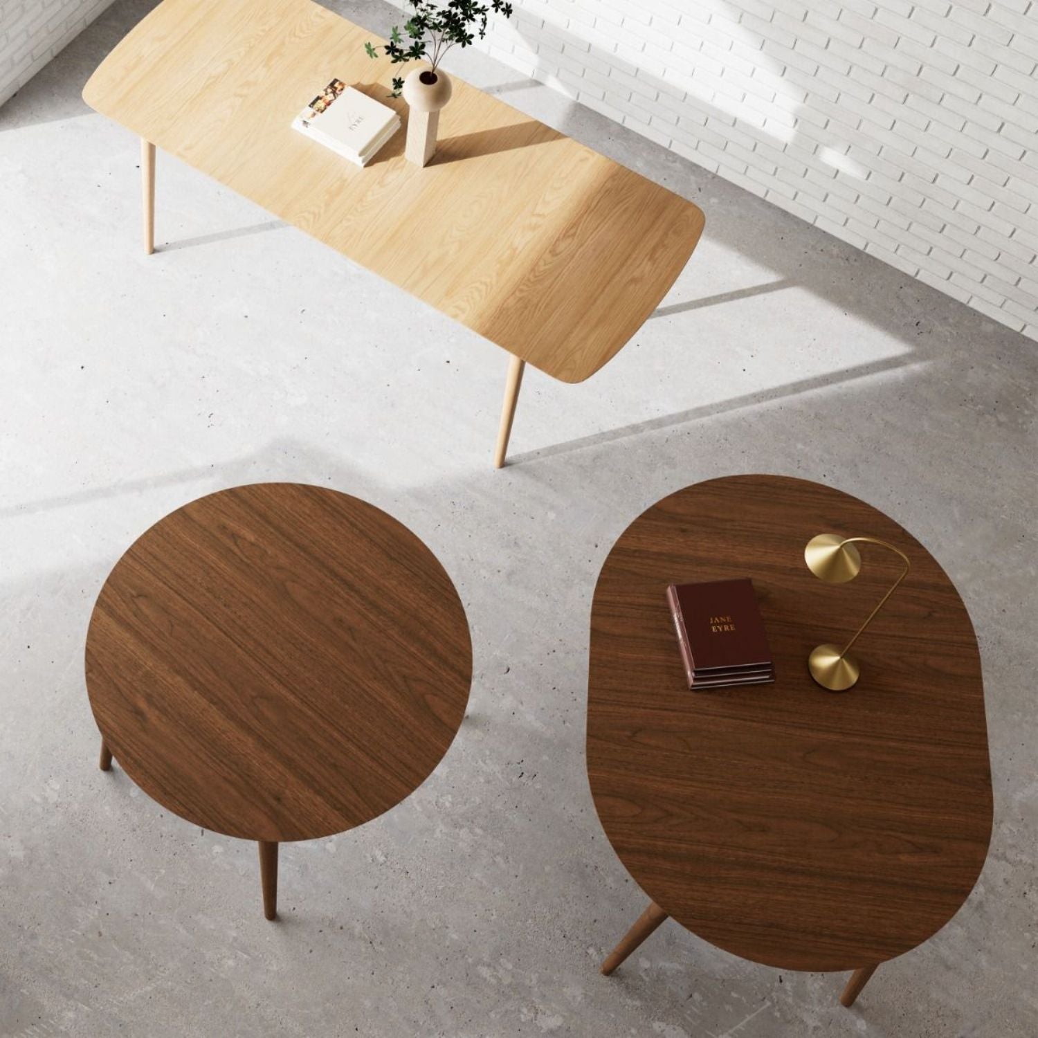 Montreux Round Extending Dining Table in Walnut 115 to 154cm