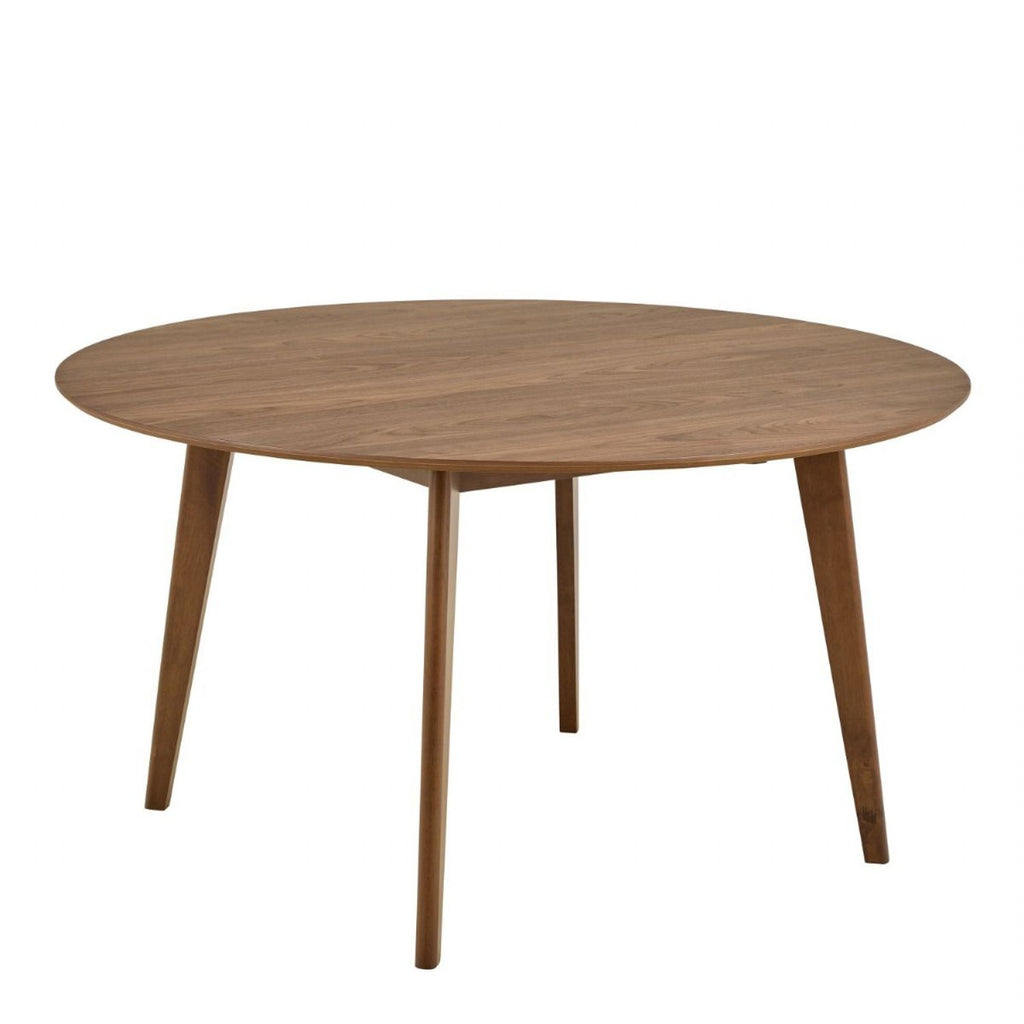Roxby Round Dining Table in Walnut 140x76cm