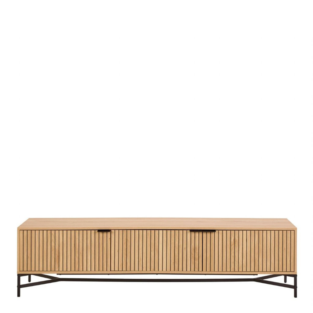 Jaipur TV Unit With 3 Doors 176cm Wide in Oak