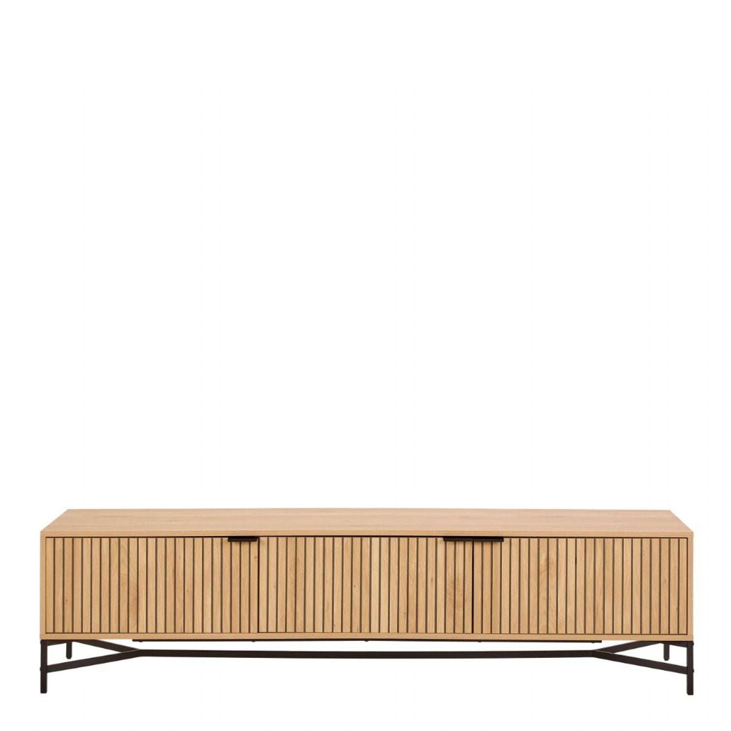 Jaipur TV Unit With 3 Doors 176cm Wide in Oak