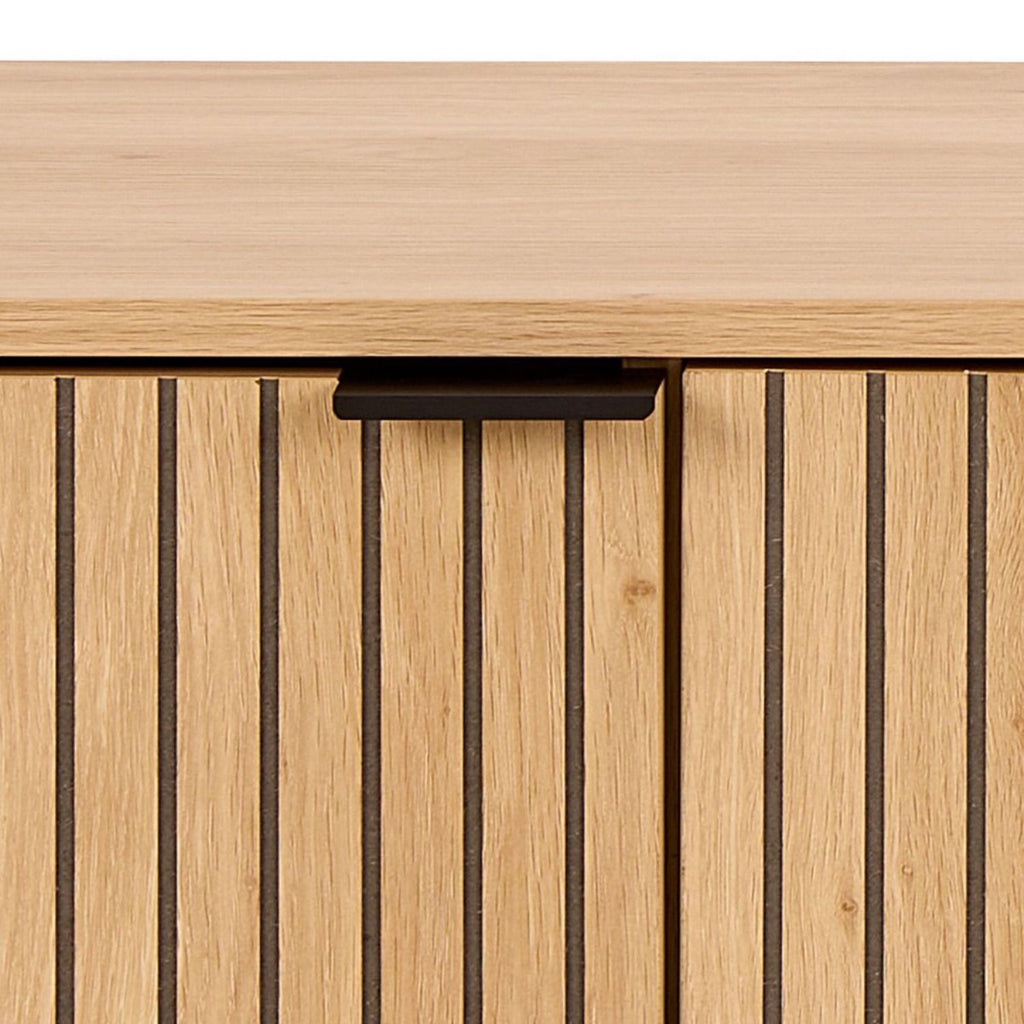 Jaipur TV Unit With 3 Doors 176cm Wide in Oak