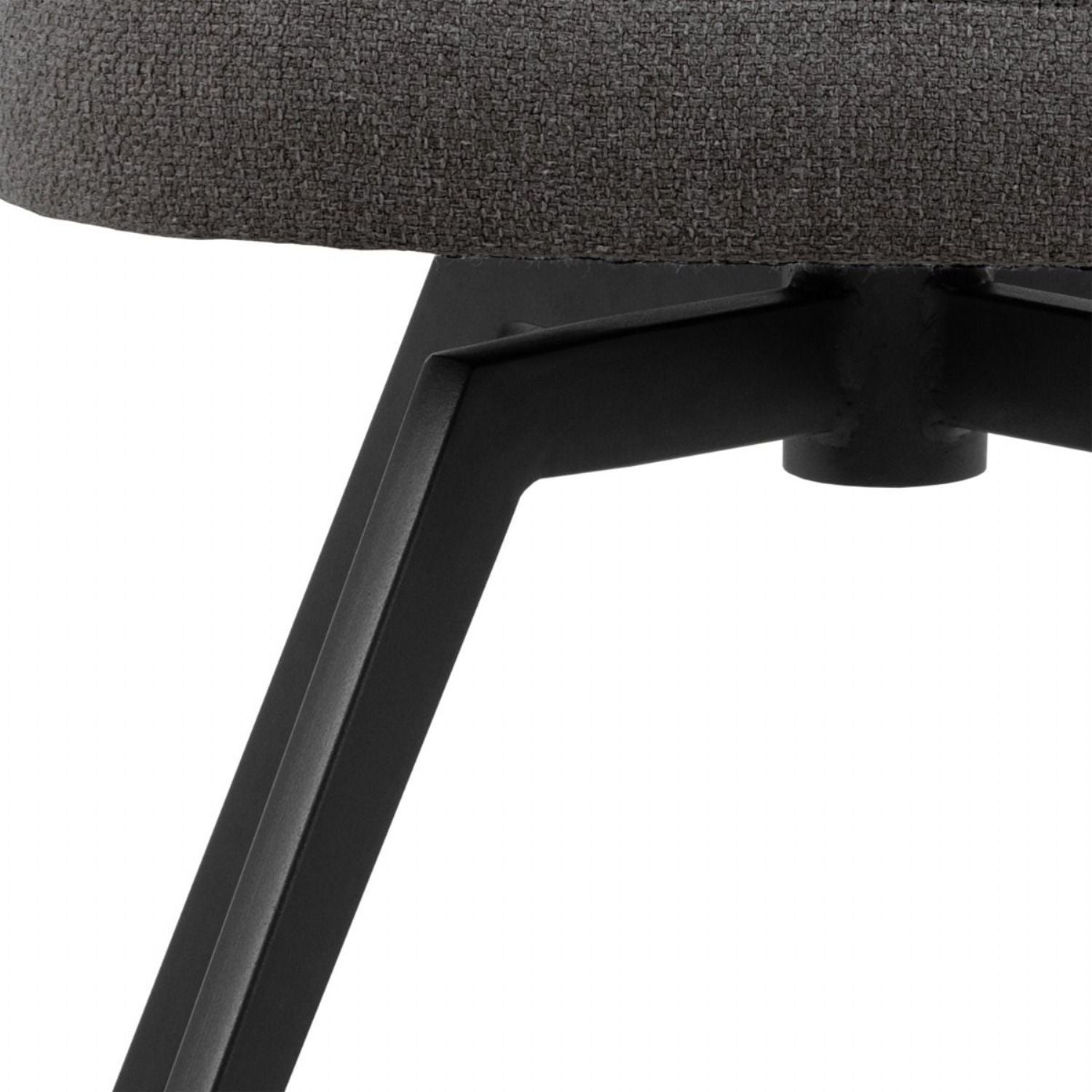 Darlene Dining Chair with Armrest and Swivel Function in Grey