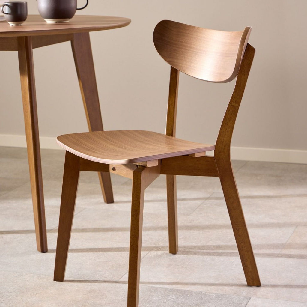 Roxby Dining Chairs in Walnut Set of 2