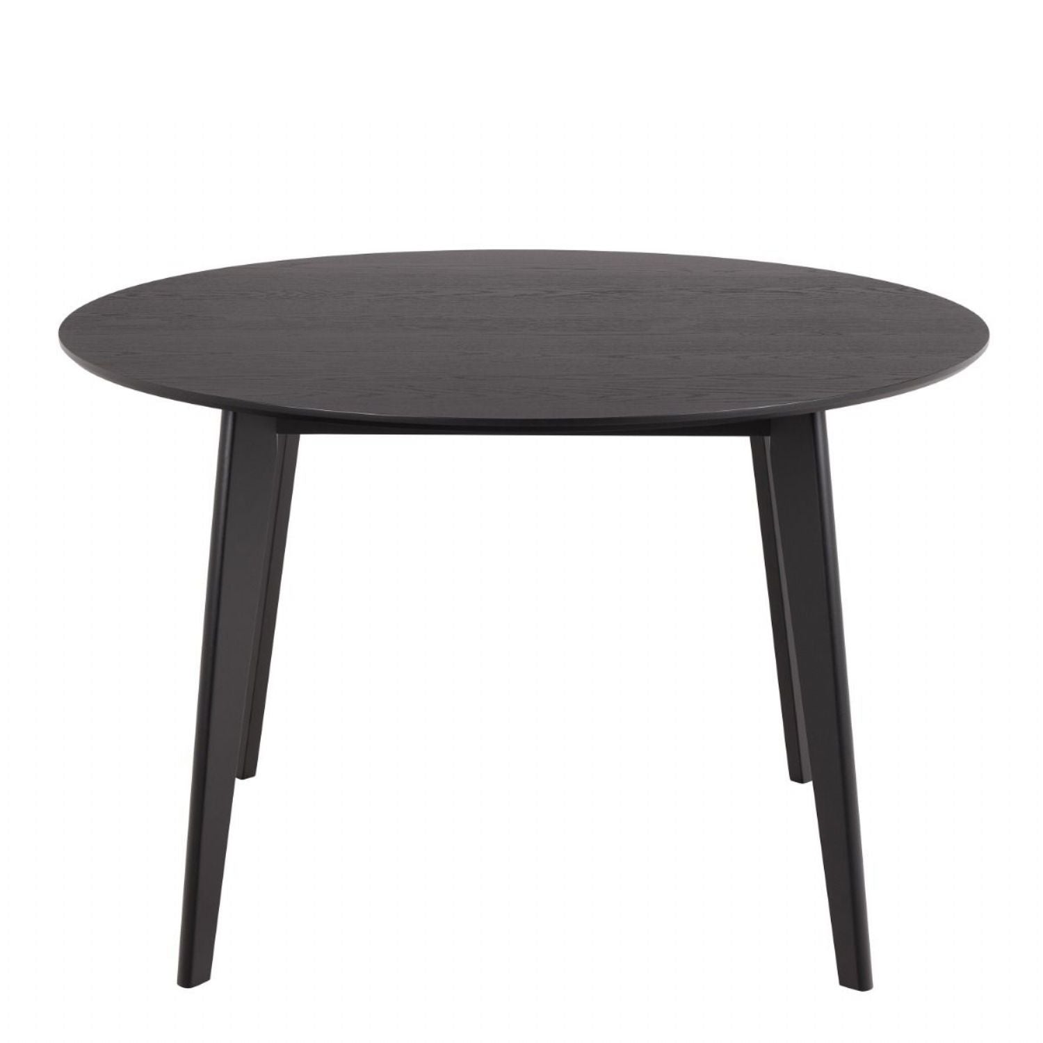 Roxby Round Dining Table in Matt Black 120x76cm