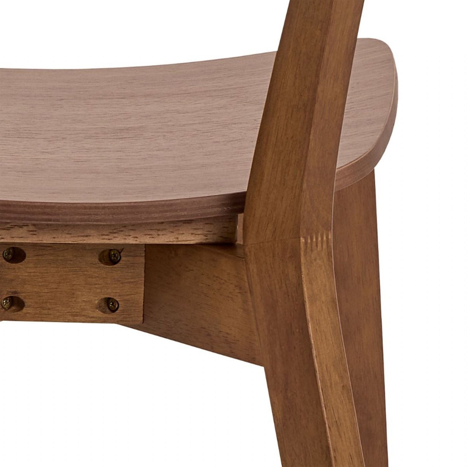 Roxby Round Dining Table in Walnut 120x76cm includes 4 Roxby Dining Chairs in Walnut
