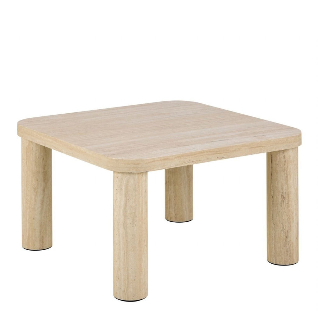 Solano Square Coffee Table in Light Travertine 60x60cm