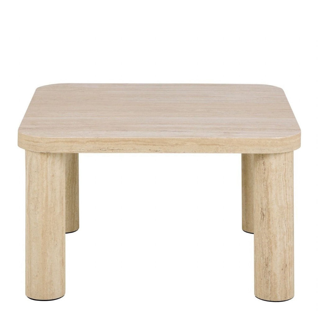 Solano Square Coffee Table in Light Travertine 60x60cm