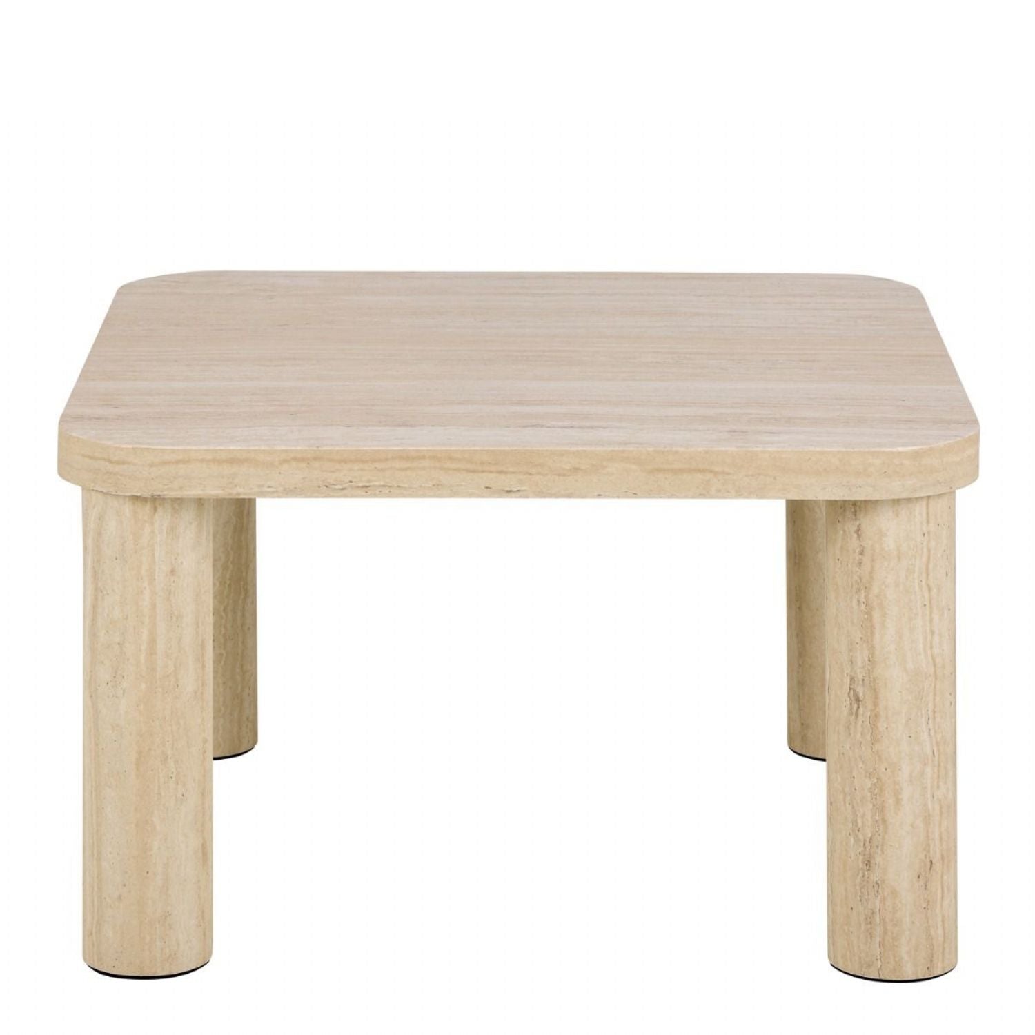 Solano Square Coffee Table in Light Travertine 60x60cm