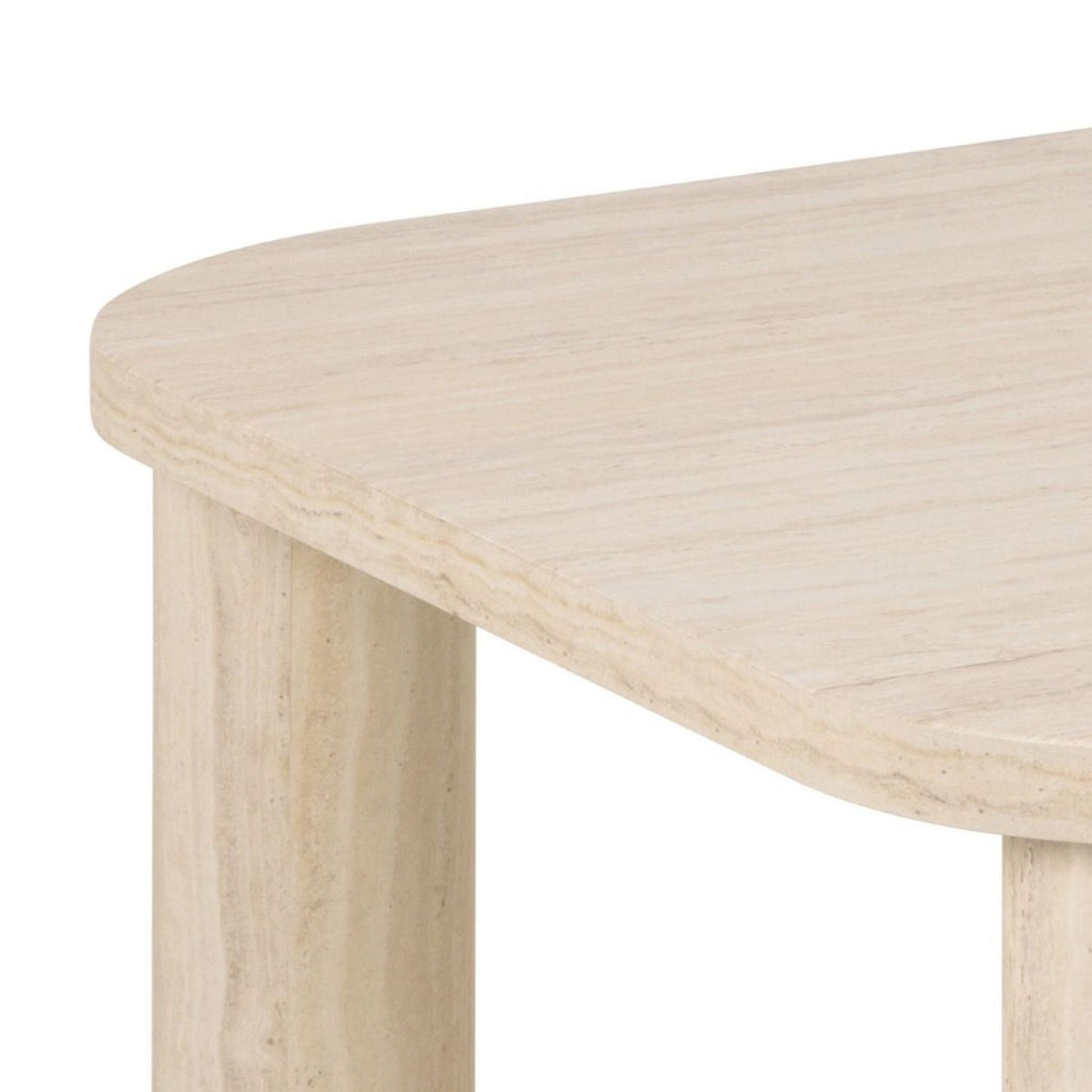 Solano Square Coffee Table in Light Travertine 60x60cm