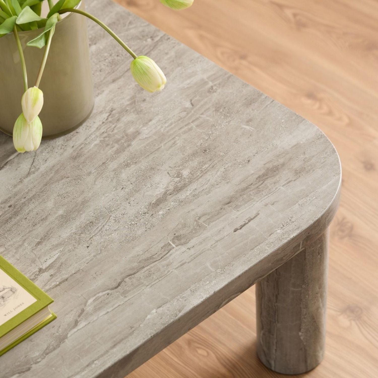 Solano Square Coffee Table in Grey 60x60cm