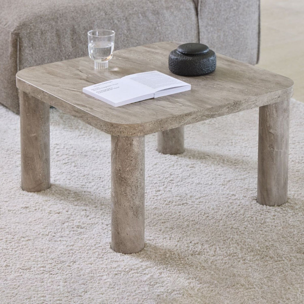 Solano Square Coffee Table in Grey 60x60cm