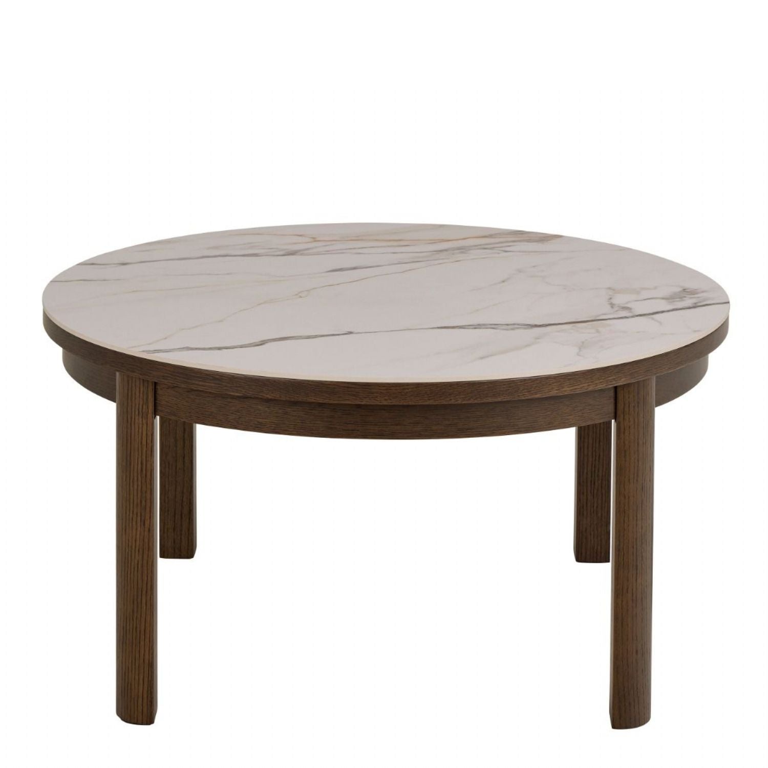 Southampton Round Coffee Table in Cream Ceramic 90x45cm