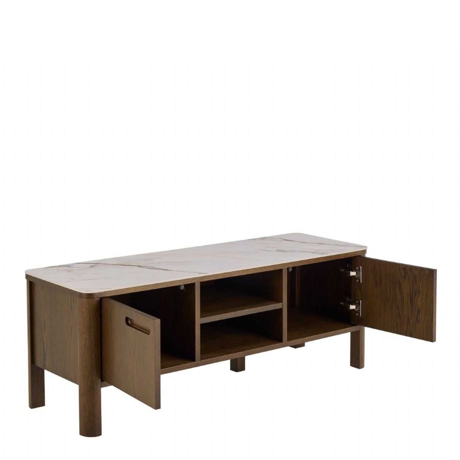 Southampton TV Unit 2 Doors 1 Shelf in Ceramic Cream