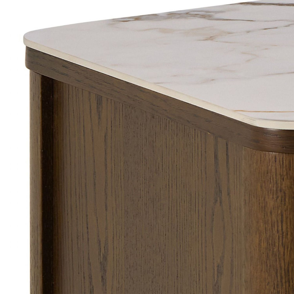 Southampton TV Unit 2 Doors 1 Shelf in Ceramic Cream