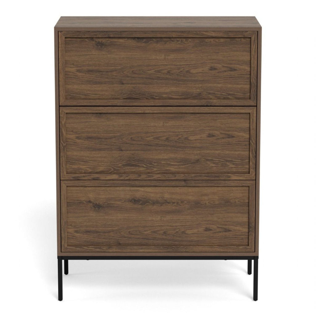 Palmdale 3 Drawer Chest in Smoked Oak