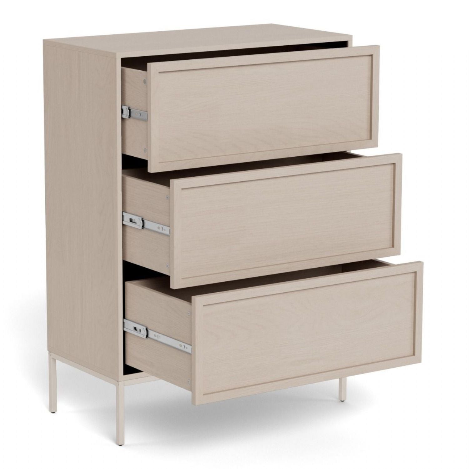 Palmdale 3 Drawer Chest in Grey