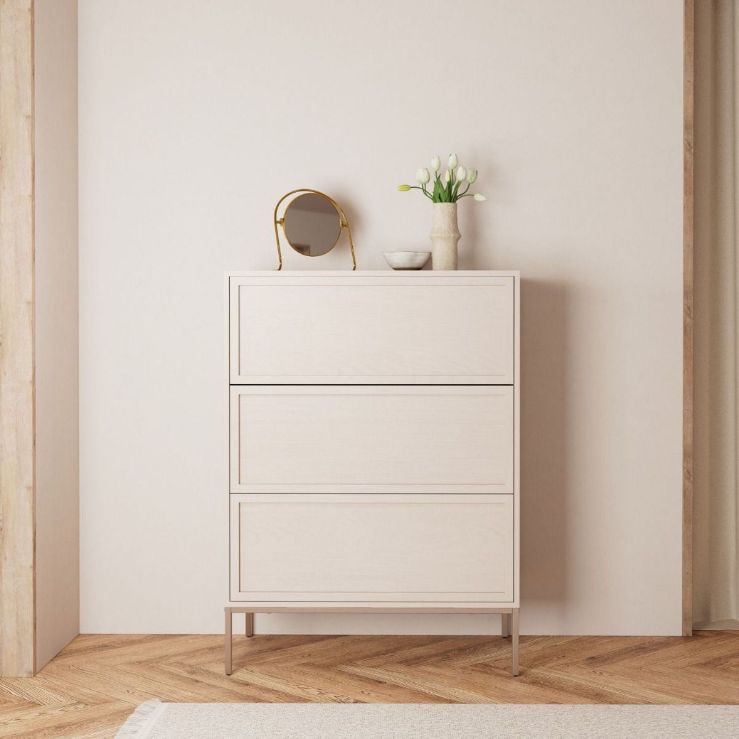 Palmdale 3 Drawer Chest in Grey