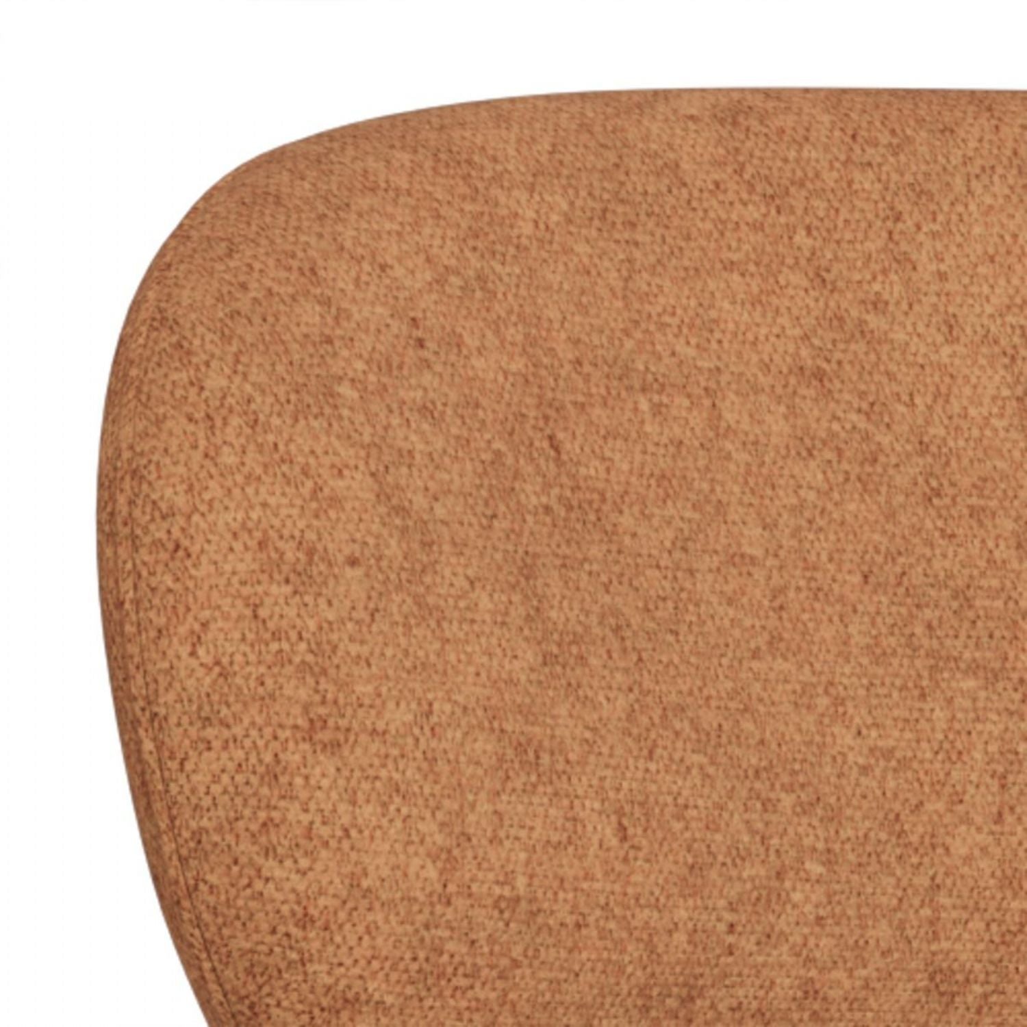 Lyric Dining Chair in Terracotta Fabric & Chrome Base (Set of 2)