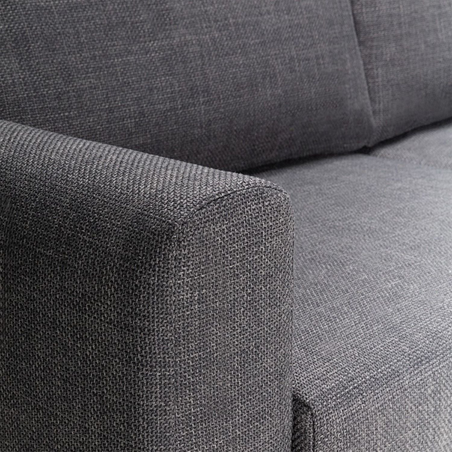 Omaha 3 Seater Sofa in Dark Grey Basel Fabric