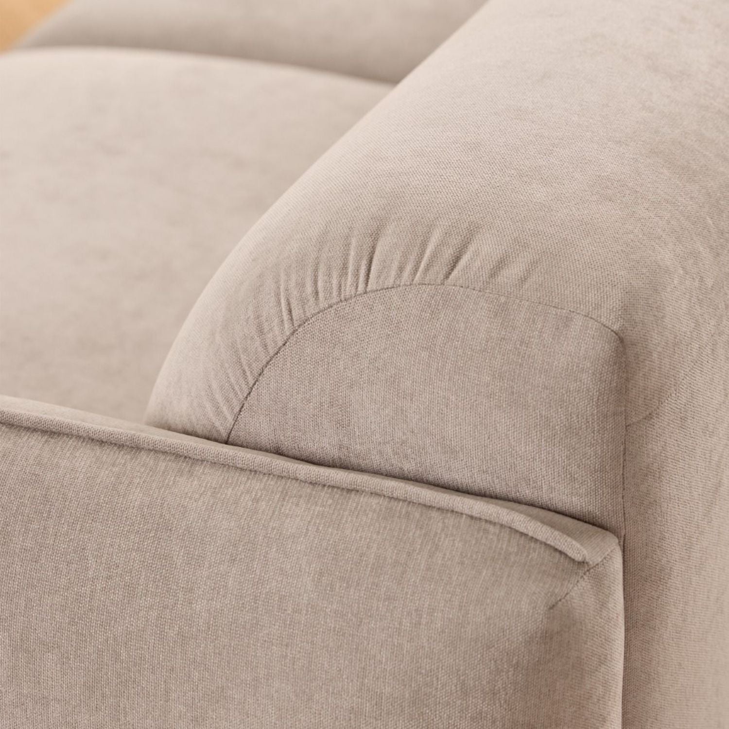 Westham 3 Seater Sofa in Fay Beige Fabric