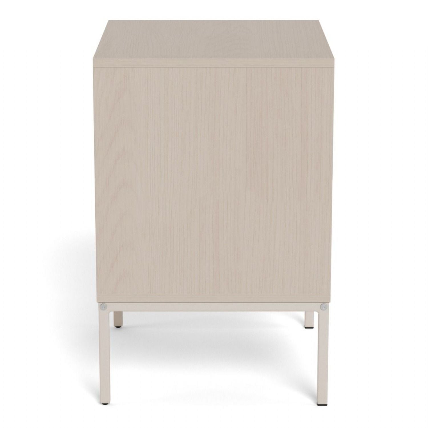 Palmdale Bedside Table with 2 Drawers in Grey