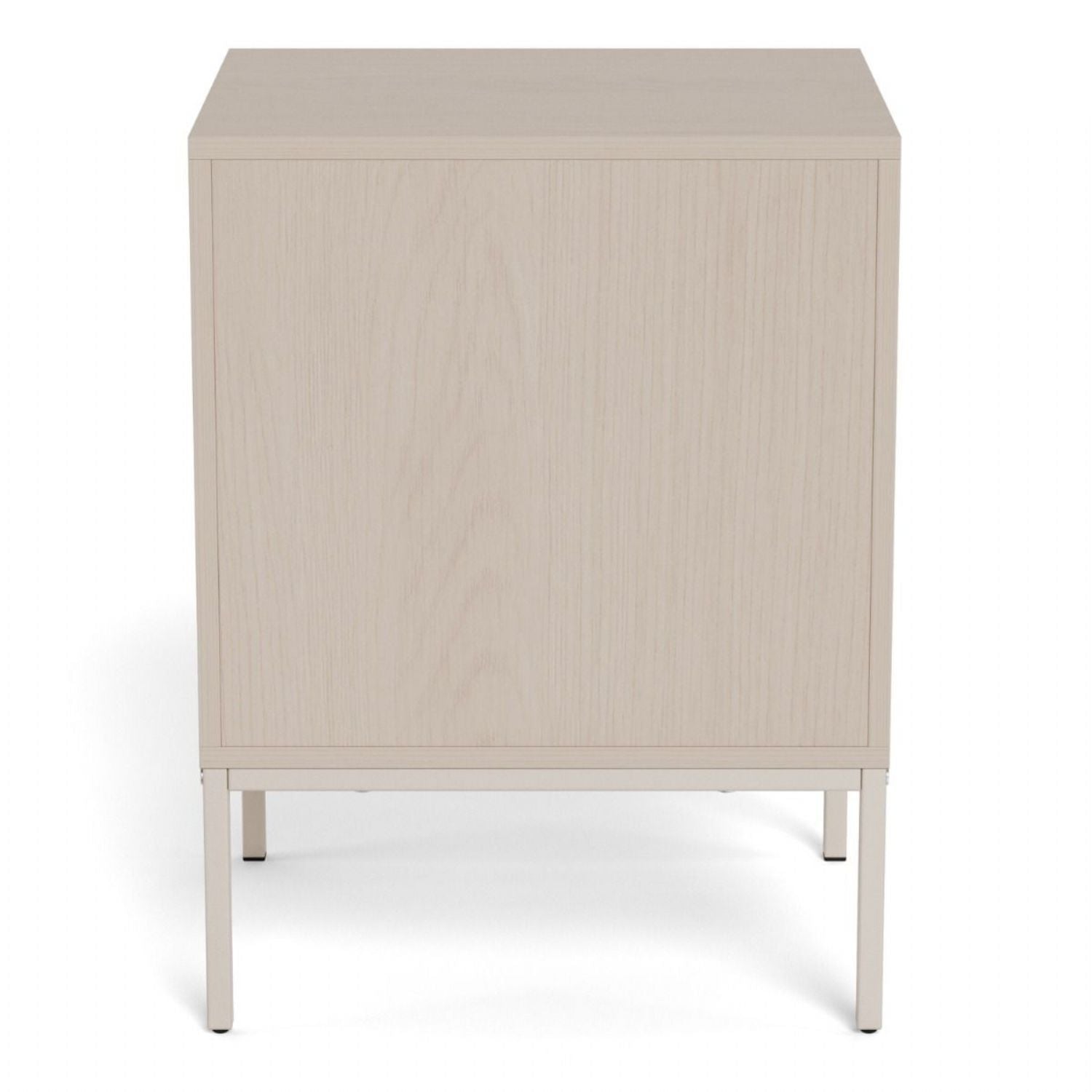 Palmdale Bedside Table with 2 Drawers in Grey