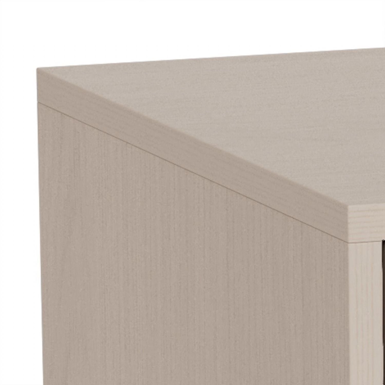 Palmdale Bedside Table with 2 Drawers in Grey