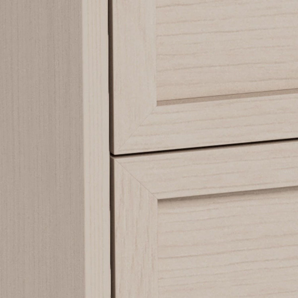 Palmdale Bedside Table with 2 Drawers in Grey