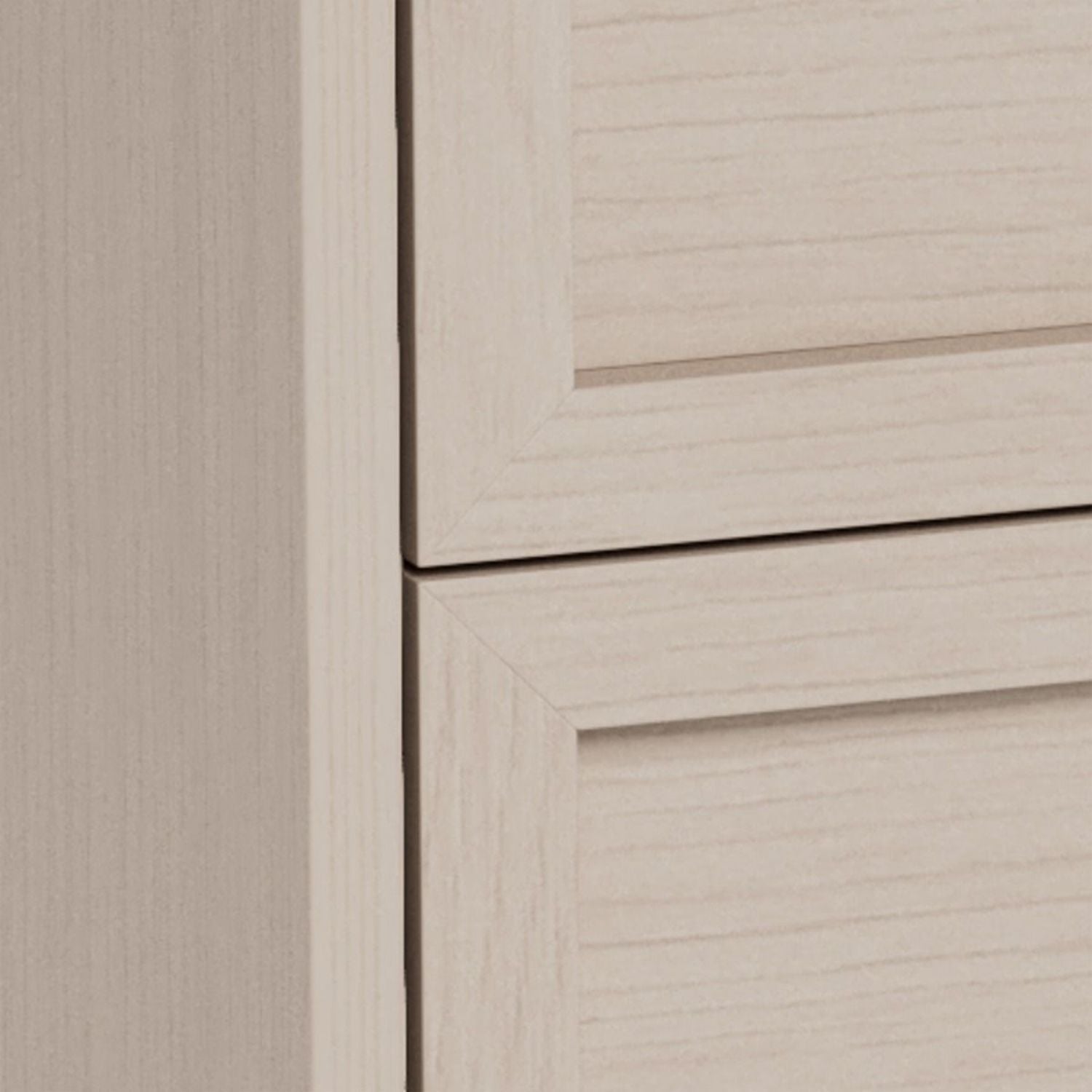 Palmdale Bedside Table with 2 Drawers in Grey