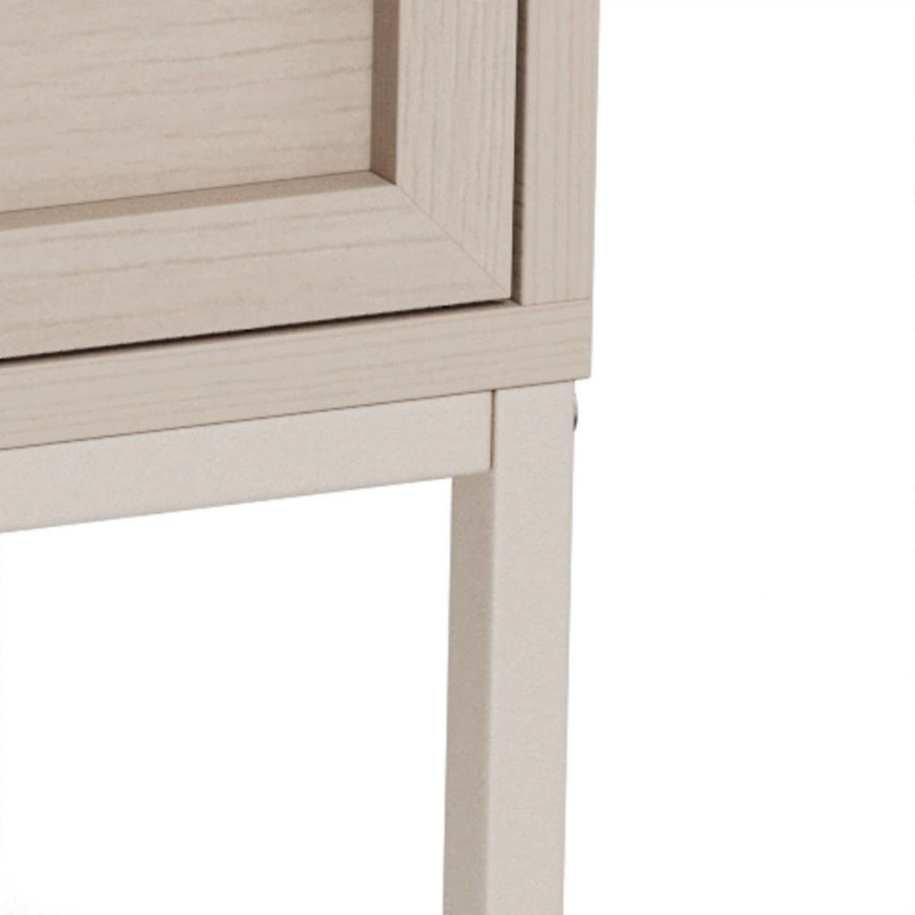 Palmdale Bedside Table with 2 Drawers in Grey