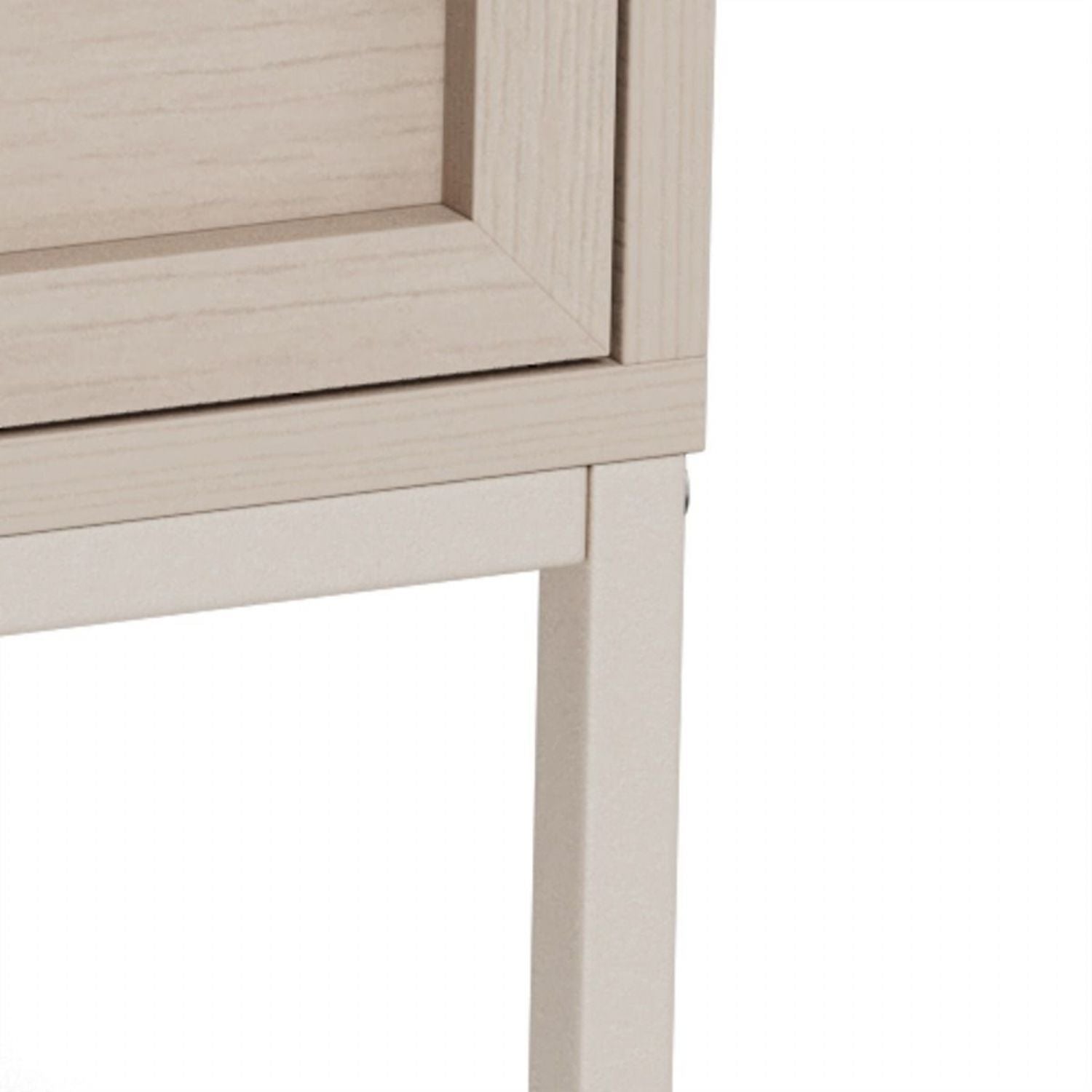 Palmdale Bedside Table with 2 Drawers in Grey