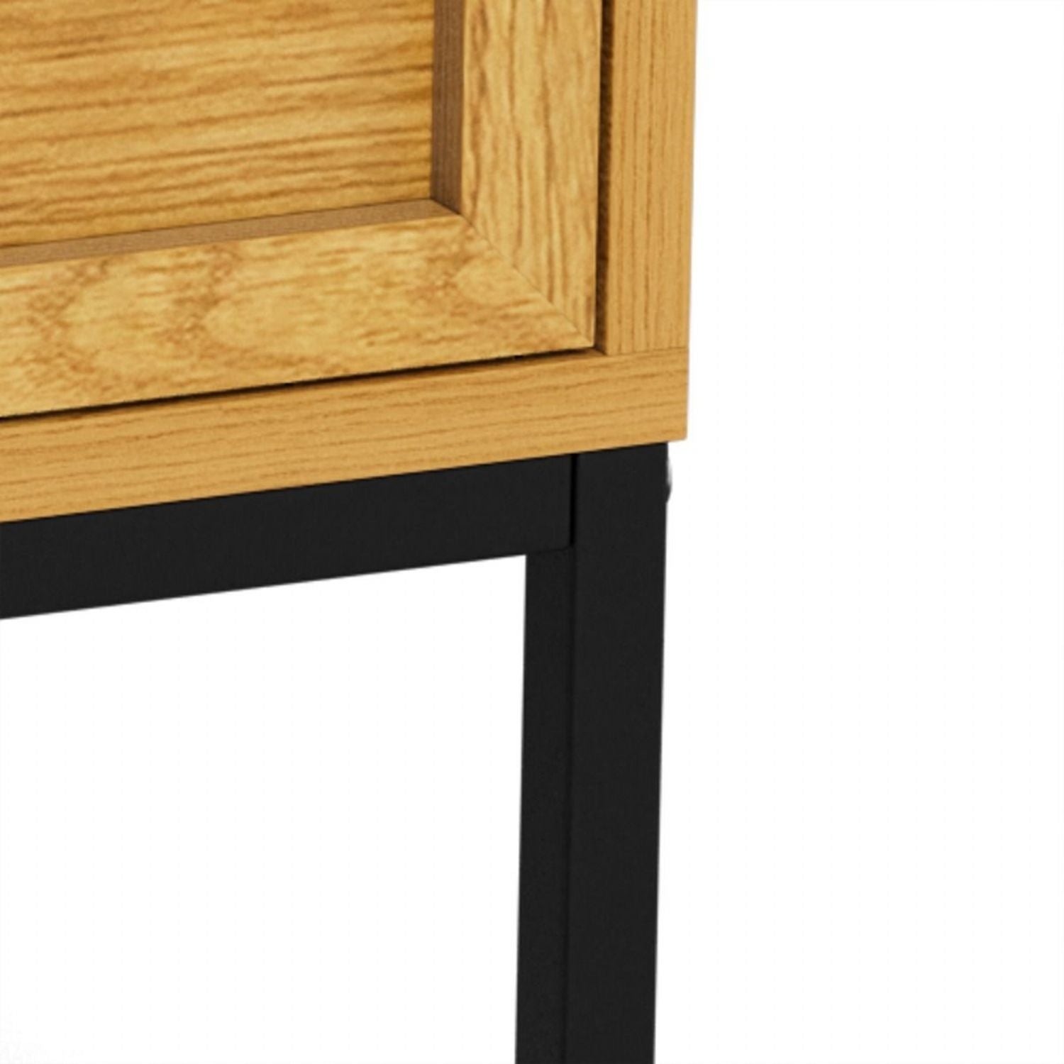 Palmdale Bedside Table with 2 Drawers in Wild Oak