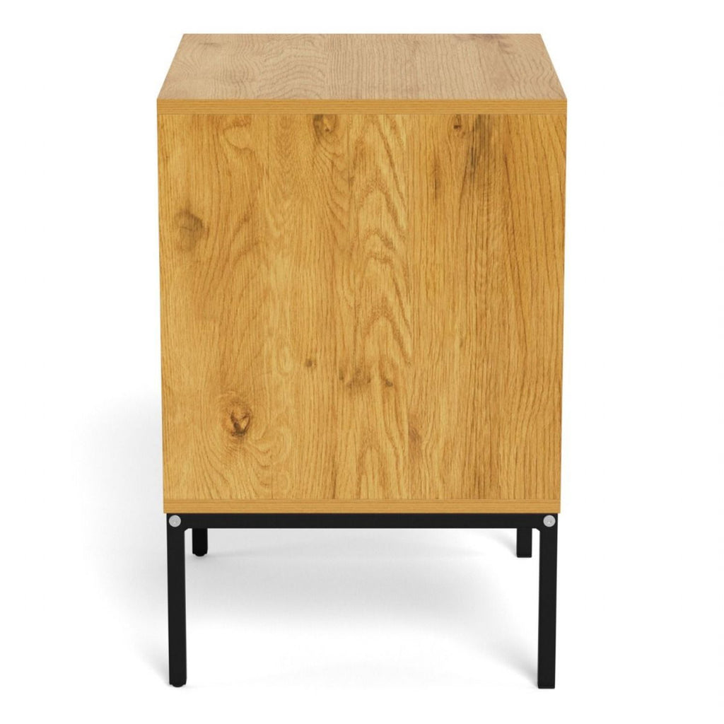 Palmdale Bedside Table with 2 Drawers in Wild Oak