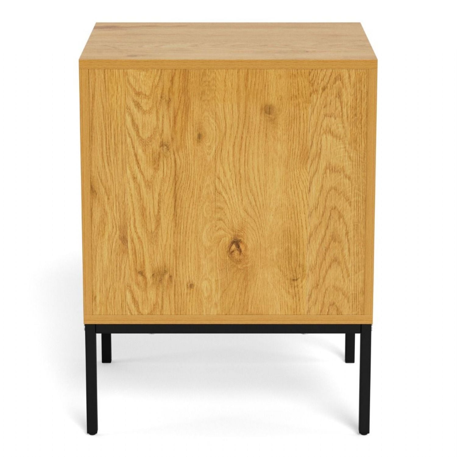 Palmdale Bedside Table with 2 Drawers in Wild Oak