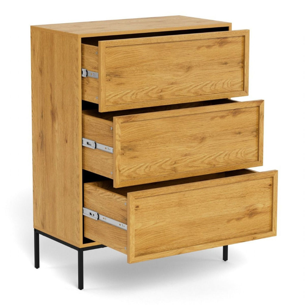 Palmdale 3 Drawer Chest in Wild Oak