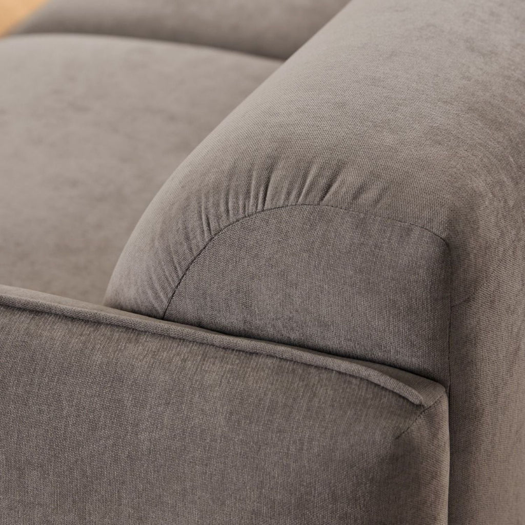 Westham Set of 2 x 3 Seater Sofas in Fay Dusty Brown Fabric
