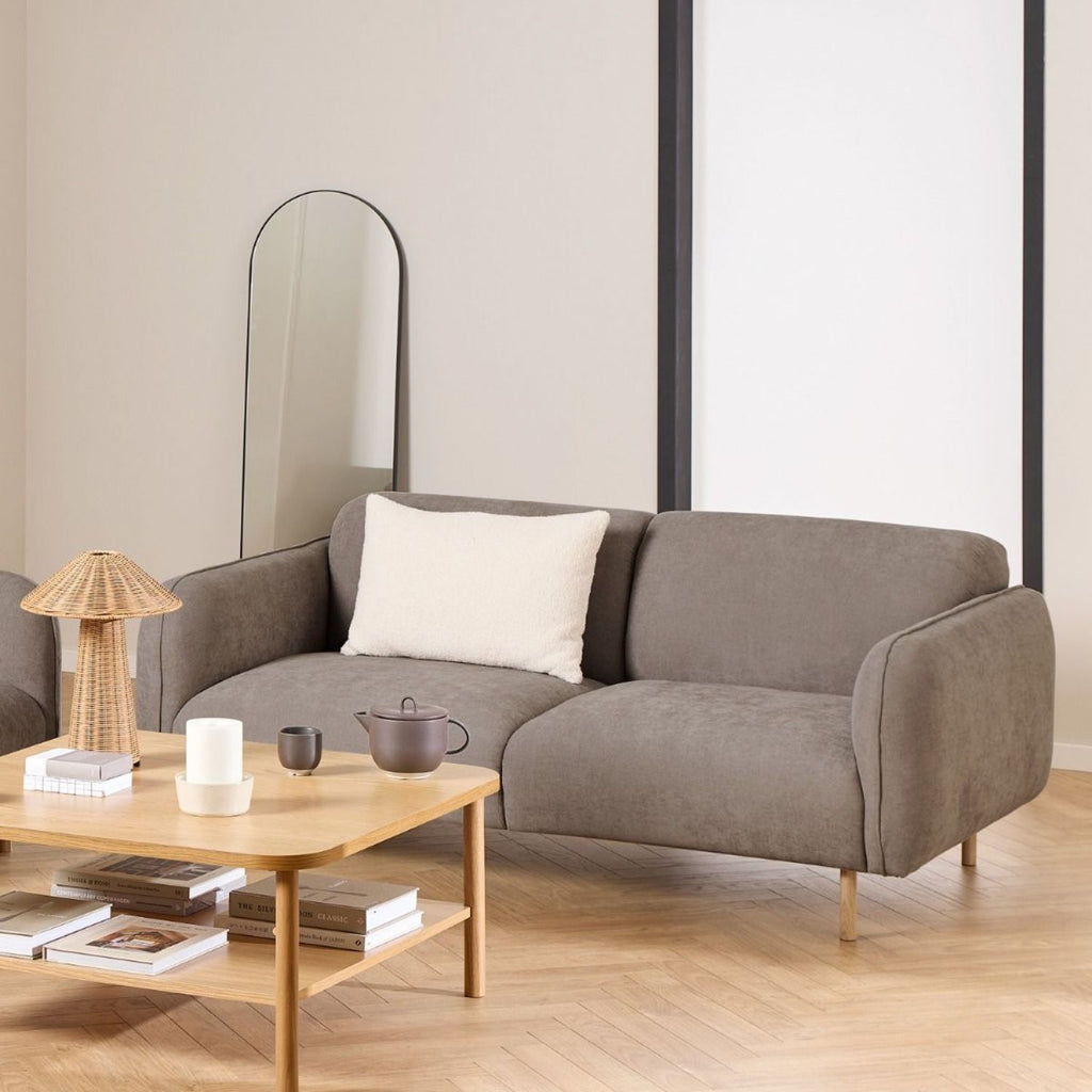 Westham Set of 2 x 2.5 Seater Sofas in Fay Dusty Brown Fabric