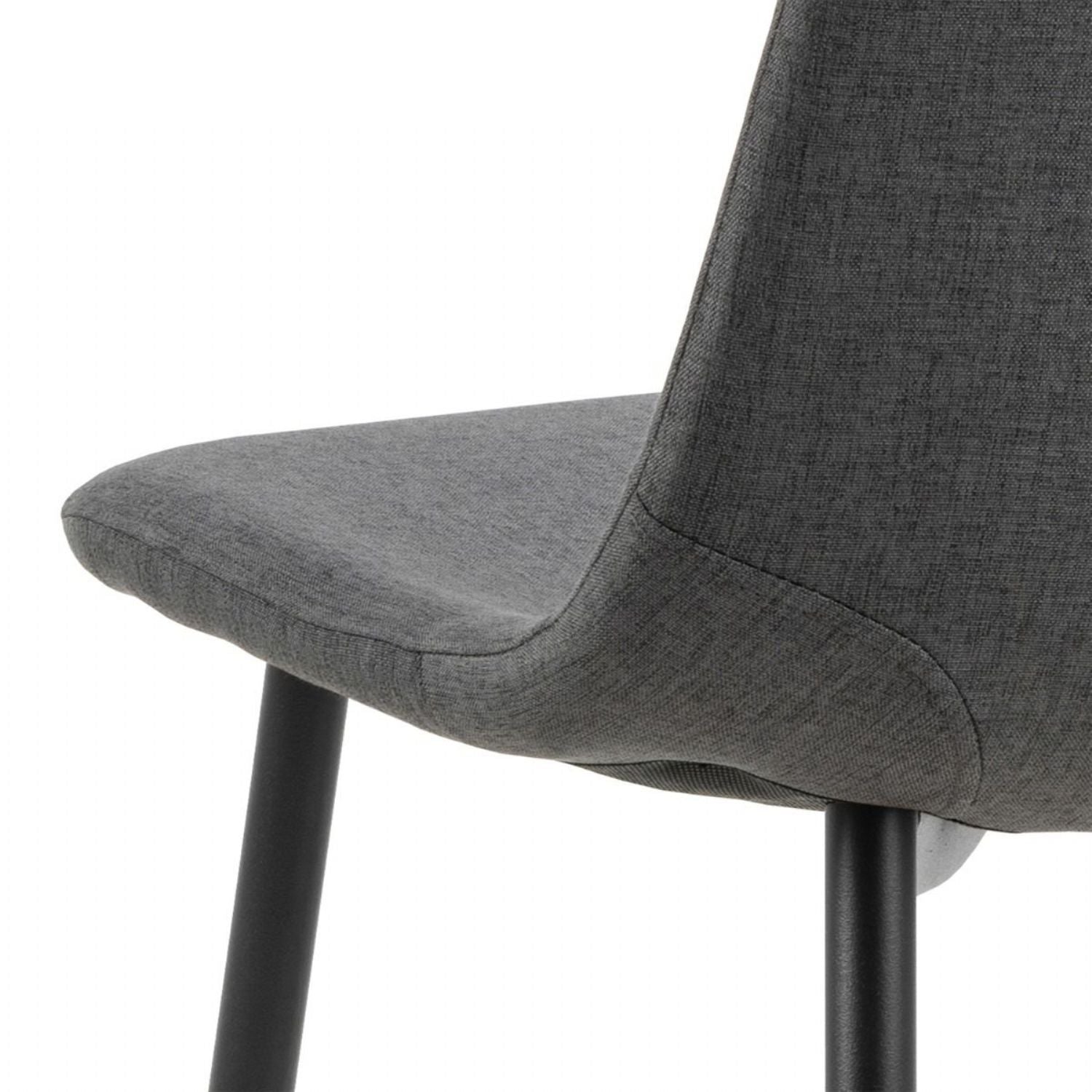 Wilma Dining Table Oak Top & Black Legs 120x75cm includes 4 Celia Dining Chairs in Light Grey