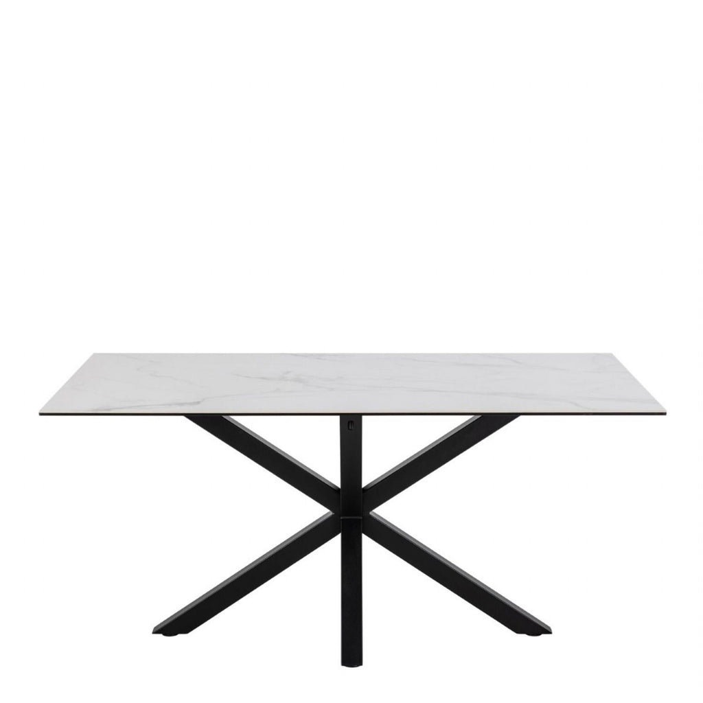 Heaven Dining Table in Ceramic White 160x75.5cm