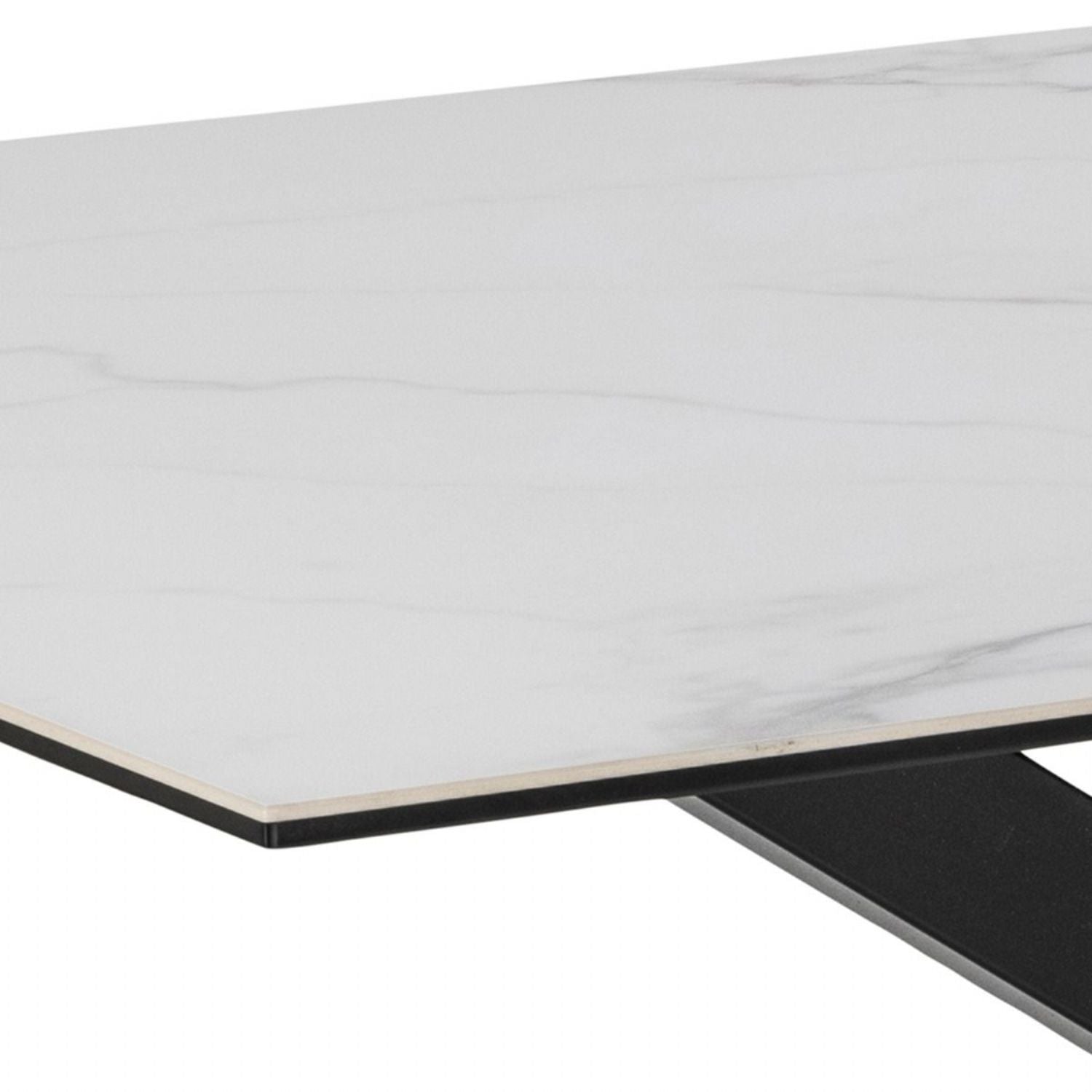 Heaven Dining Table in Ceramic White 160x75.5cm