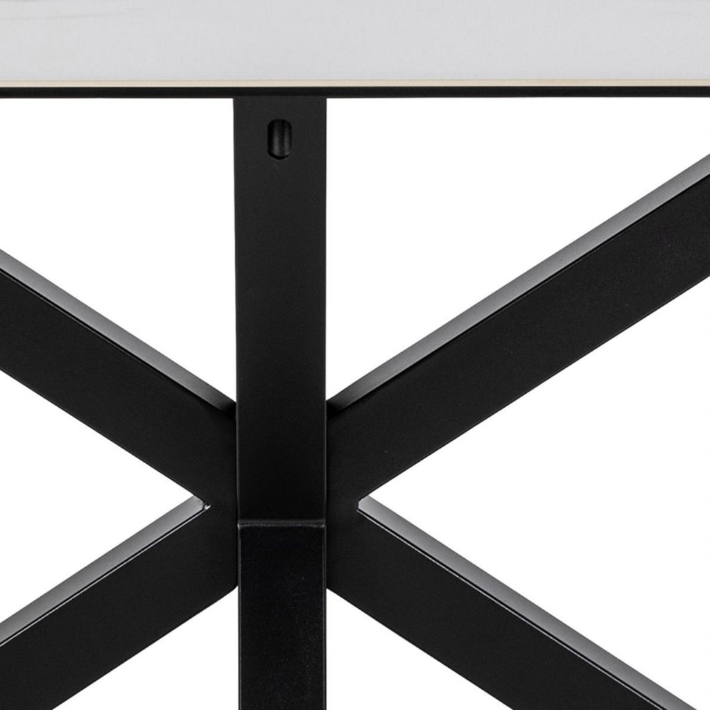 Heaven Dining Table in Ceramic White 160x75.5cm