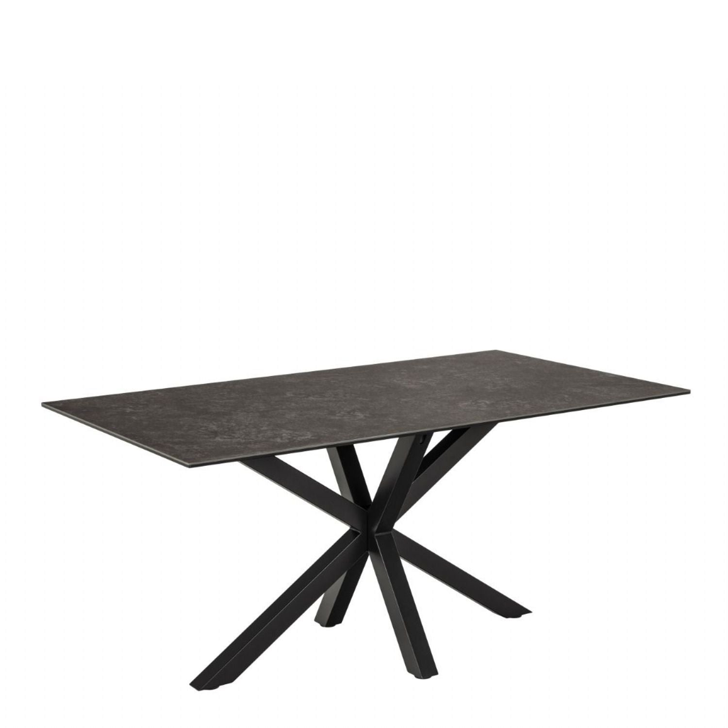 Heaven Dining Table in Ceramic Black Top 160x75.5cm