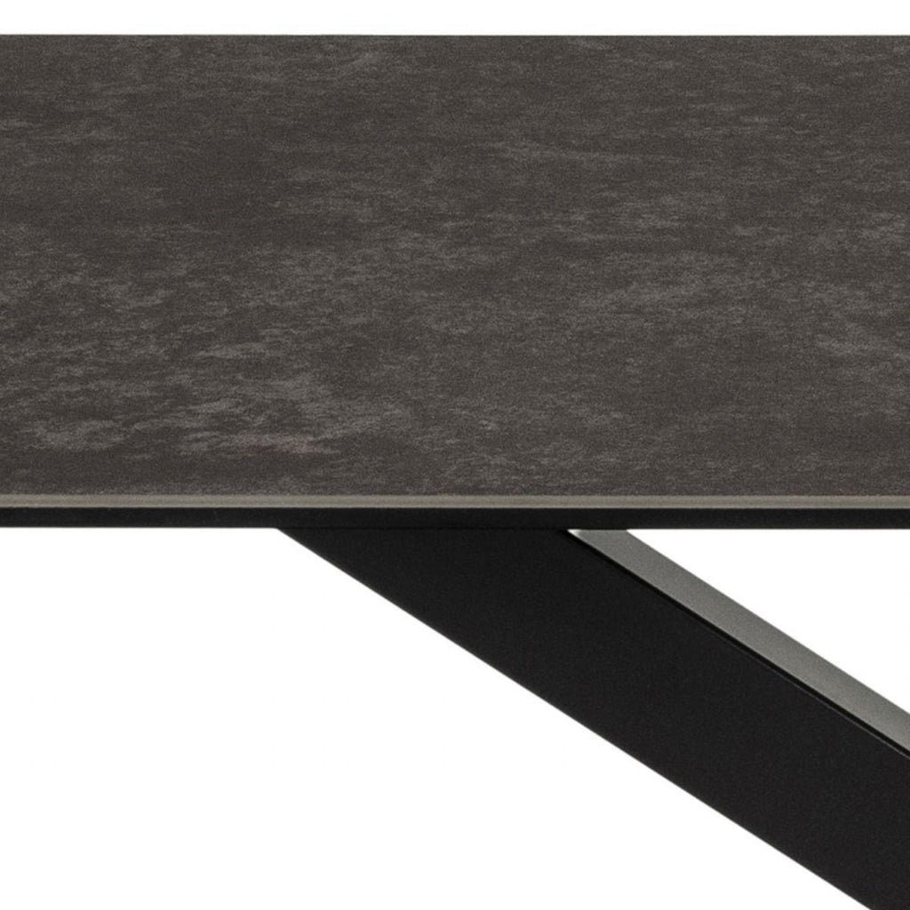 Heaven Dining Table in Ceramic Black Top 160x75.5cm