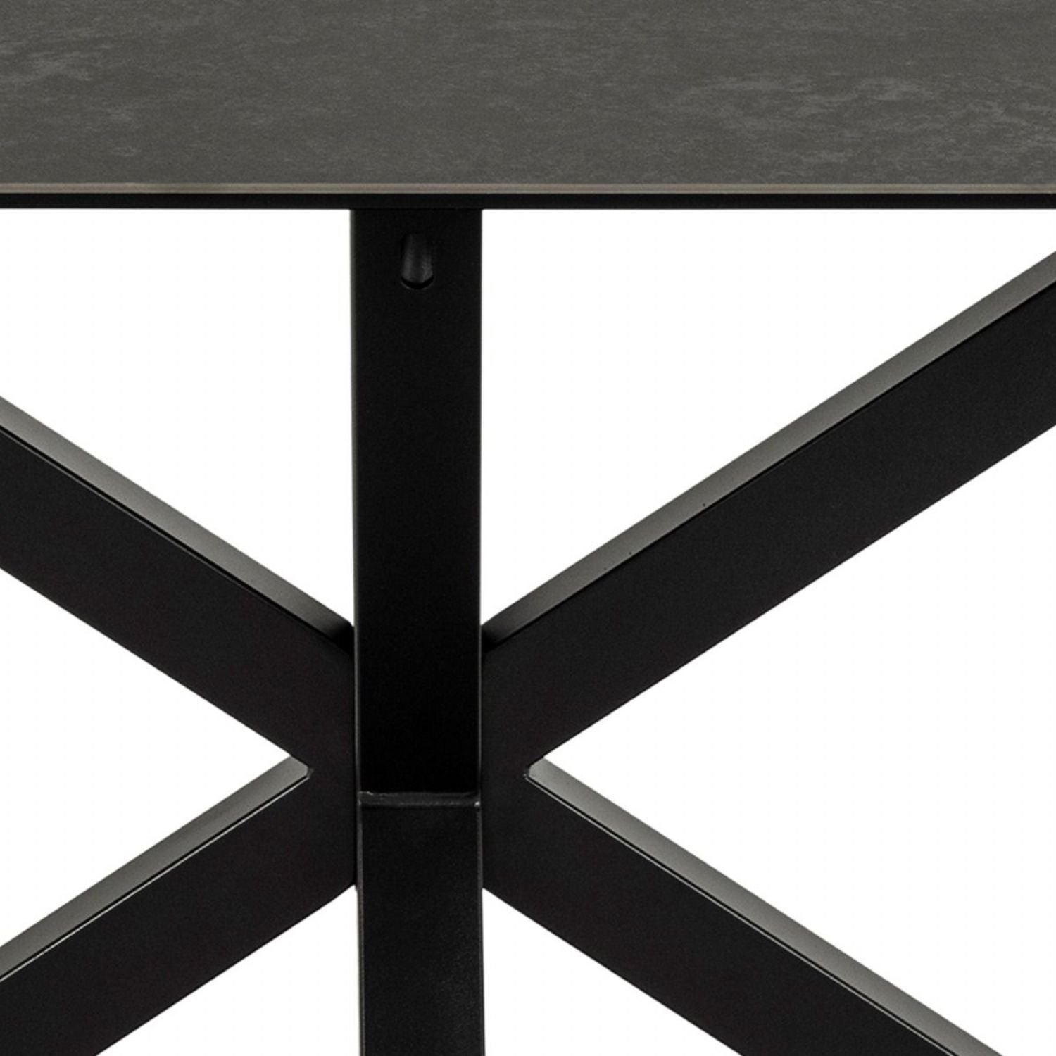 Heaven Dining Table in Ceramic Black Top 160x75.5cm