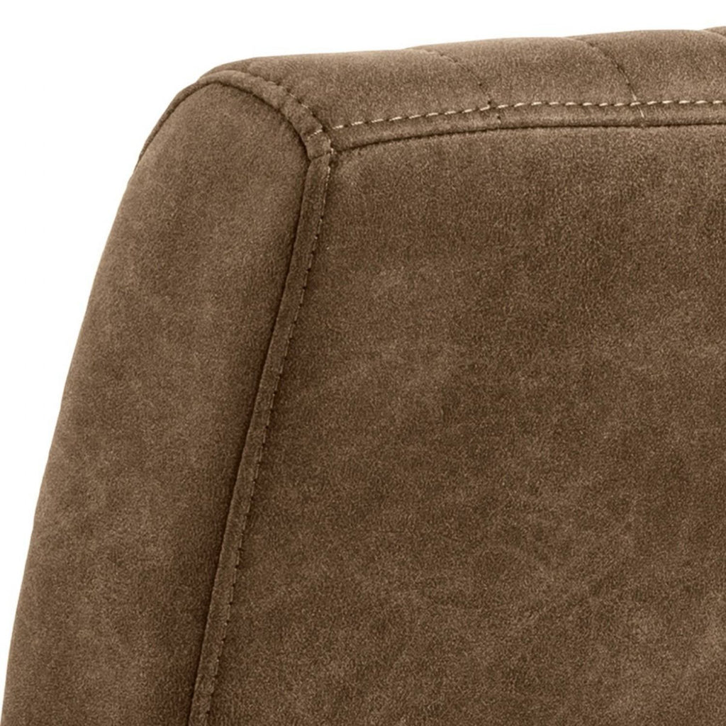 Yale Dining Table in Oak 120x75cm includes 4 Adele Fabric Dining Chairs in Light Brown